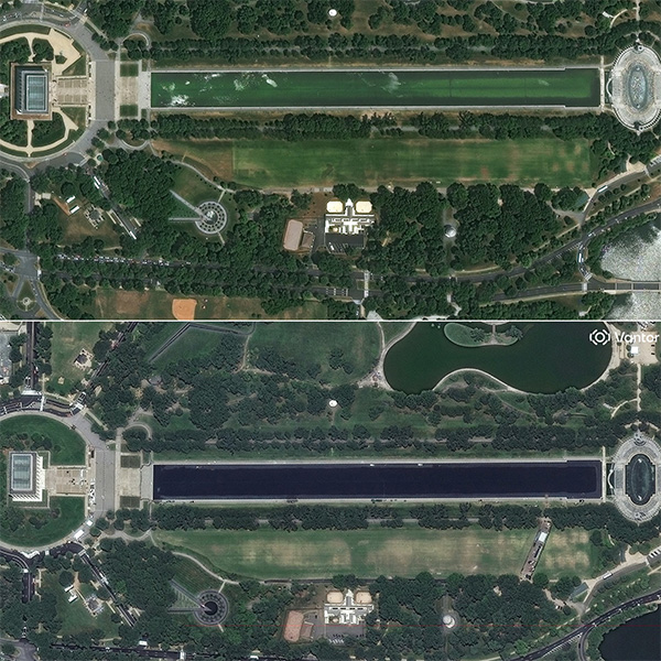 Reflecting Pool Renovation Fails: Trump Blasts Vandalism, Arrest Made