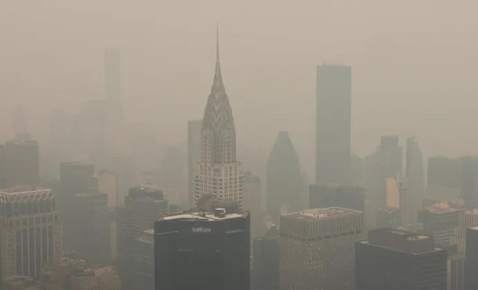Canadian Wildfires Cause Smoke Haze Across US, Sparking Political Backlash
