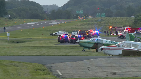 State Police Helicopter Collides with Small Aircraft near Carlisle Airport