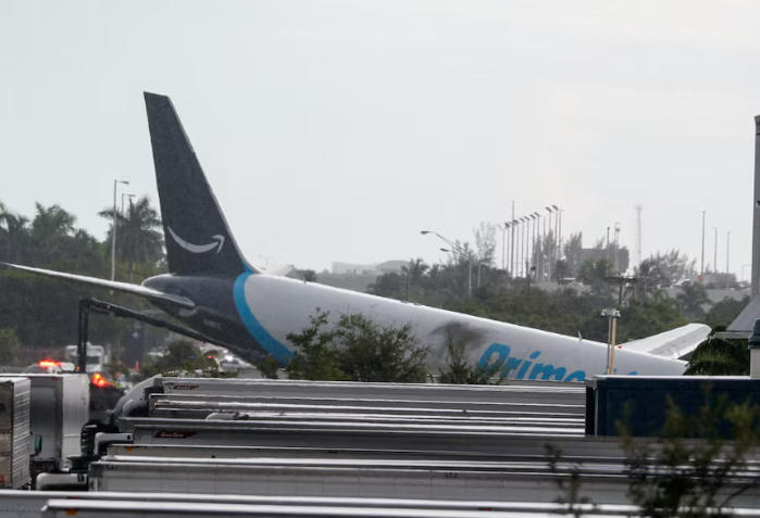 Amazon Cargo Plane Collides with Vehicles at Miami Airport