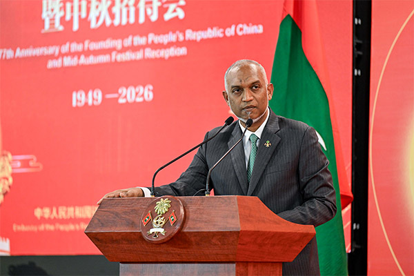 Maldives President Celebrates China-Maldives Partnership