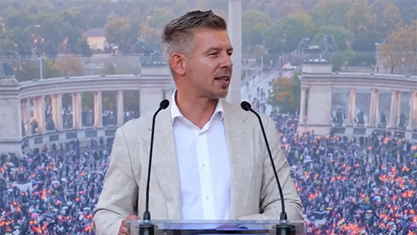 Hungarian PM Egg Thrown During Speech Tour