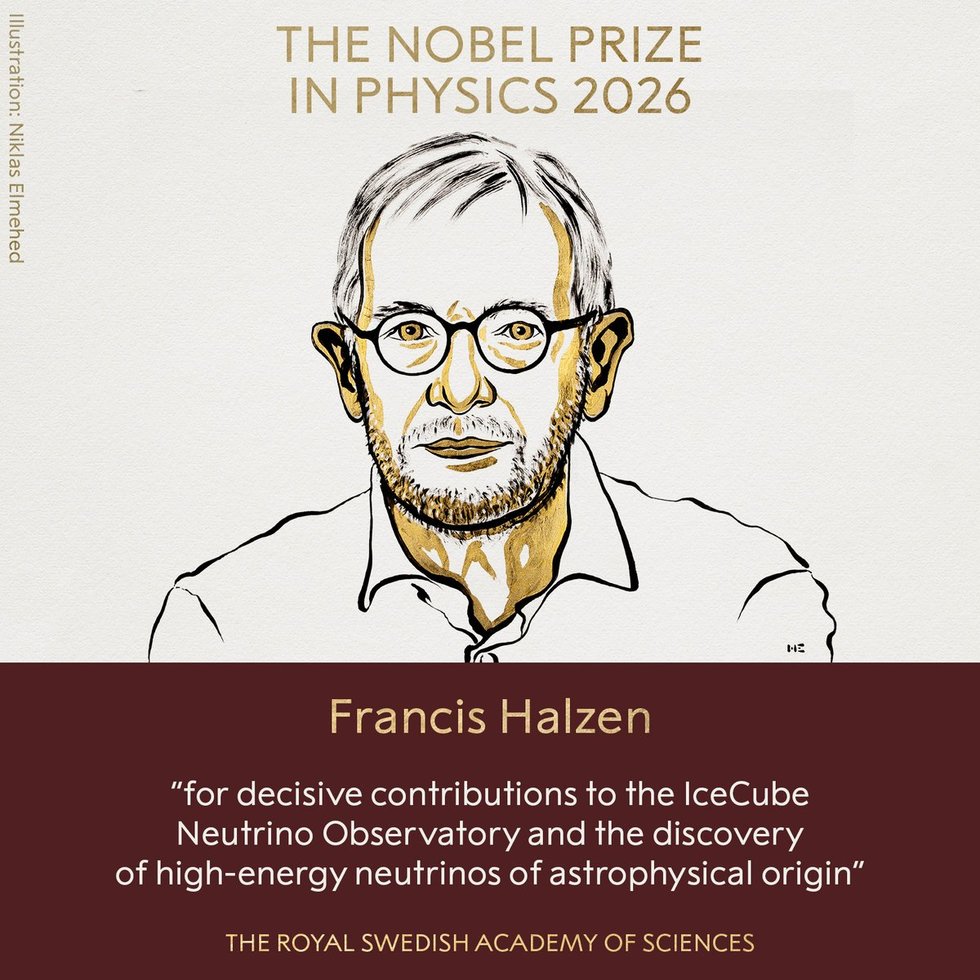 Francis Halzen Awarded Nobel Prize in Physics