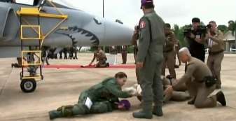 Queen Suthida Flies Fighter Jet in Thailand